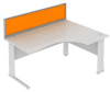 Elite System Desk Mounted Acrylic Screen - Width 1773mm