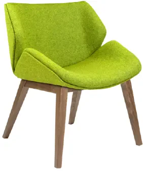 Elite Cascara Medium Back Fully Upholstered Wooden Frame