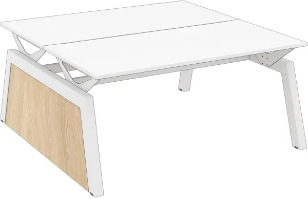 Elite Linnea Elevate Double Bench Decorative Slab End