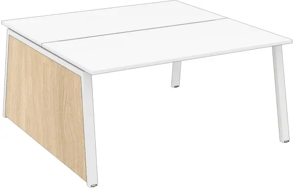 Elite Linnea Double Desk MFC Slab End & Leg Frame 1200mm