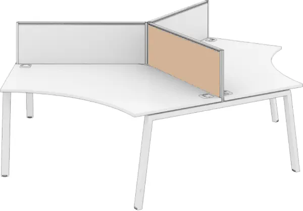 Elite Linnea System Screen 120 Degree - MFC 979 x 27 x 375mm