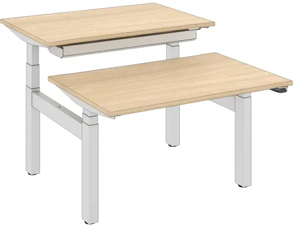 Elite Progress Plus Electric Double Bench Desk - 1200mm Width and 1600mm Depth