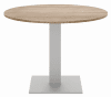 Elite Circular Meeting Table Square Base - 1000mm