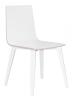 Elite Multiply Wooden Frame Breakout Chair with White Shell - Wenge Leg