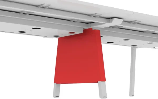 Elite Linnea Intermediate Vertical Leg Wire Management Plates - Use With 1600mm Desk