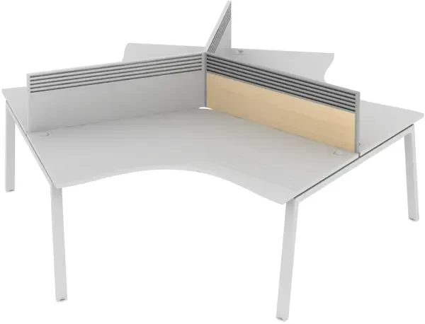 Elite Linnea System Screen 120 Degree with Management Rail - MFC 979 x 27 x 375mm