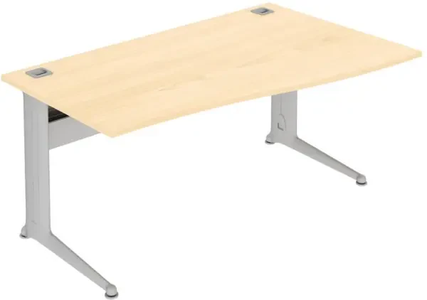 Elite Kassini Single Wave Desk 1400 x 1000-800mm