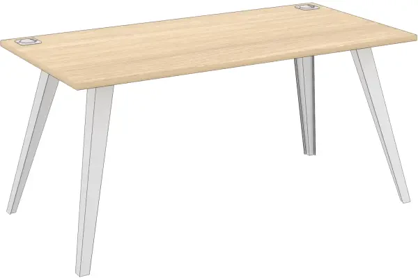 Elite Reflex Rectangular Desk with Straight Legs - 1600mm x 800mm