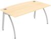 Elite Callisto Bow Fronted Rectangular Desk 1800 x 900mm