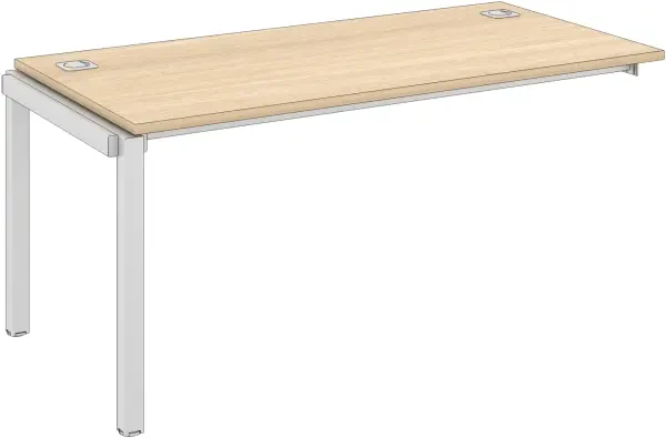 Elite Matrix Rectangular Desk with Shared Leg 1000 x 800mm