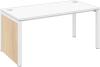 Elite Matrix Single Desk Decorative MFC Slab End & Leg Frame 600mm