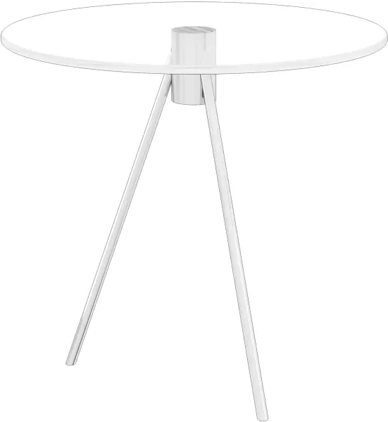 Elite Clear Glass Circular Coffee Table