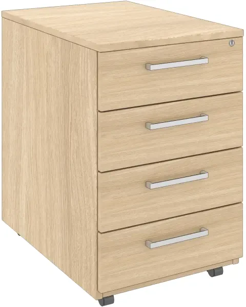 Elite 4 Drawer Pedestal - Standard Drawer 418 x 600mm