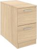 Elite 2 Drawer Desk High Pedestal - 466 x 800mm