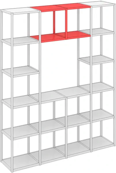 Elite Cubeform with 2 Sections Wide Bridging